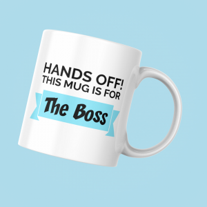 "The Boss" Mug – Signature Blue Edition
