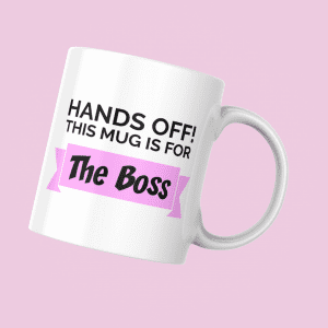 "The Boss" Mug – Signature Pink Edition